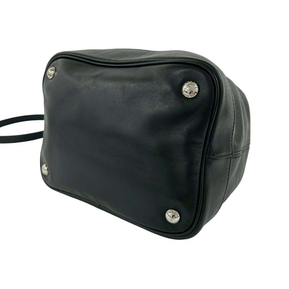 PRADA Black Leather Shoulder Bag - Picture 8 of 10